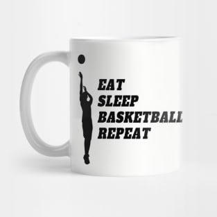 Eat Sleep Basketball Repeat Mug